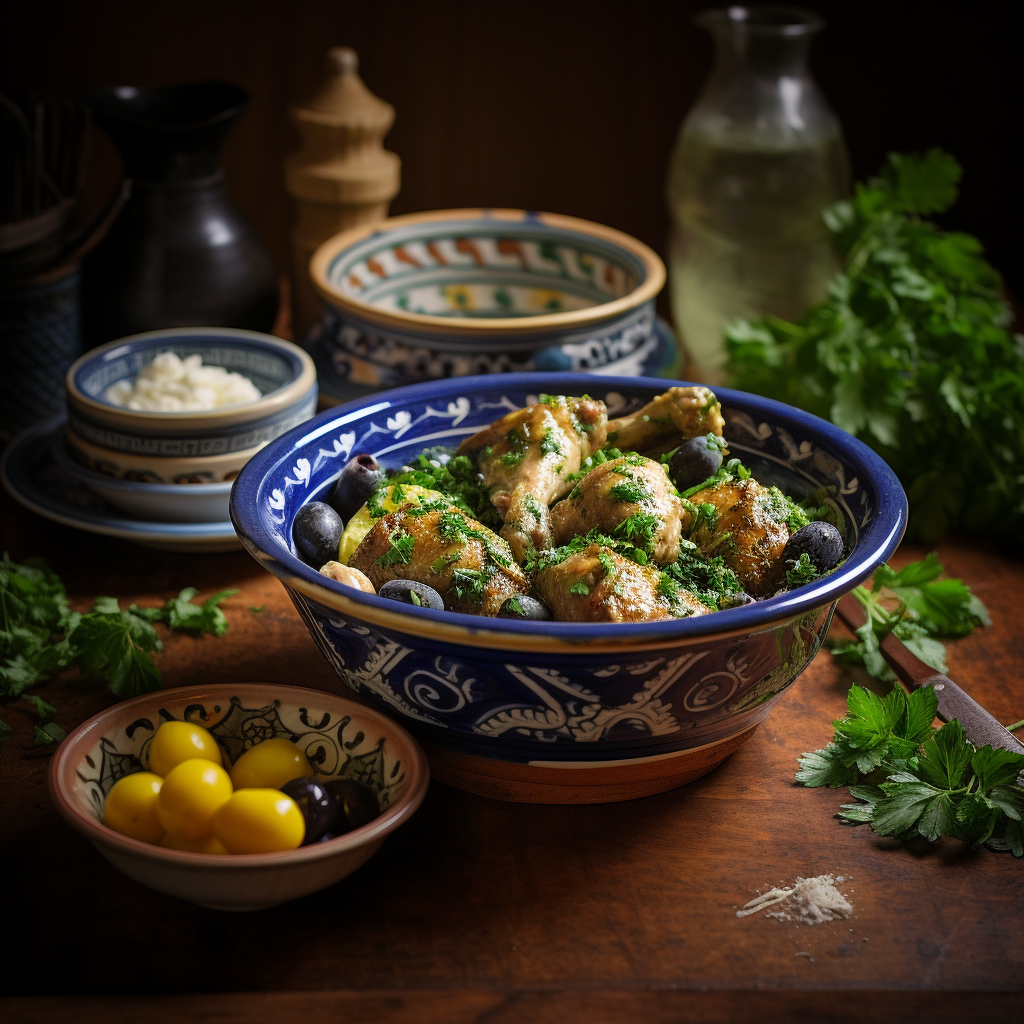 Chicken Drumsticks with Olive Sauce: A Mediterranean Delight